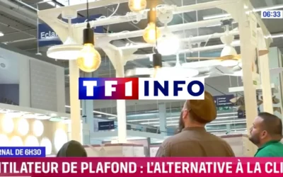 Le ventilateur de plafond, alternative à la climatisation : l’éclairage de TF1 INFO