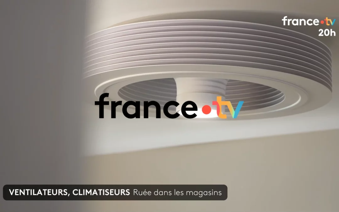 Brasseurs d'air plafonniers : le Journal de 20h de France 2 confirme leur intérêt face à la canicule