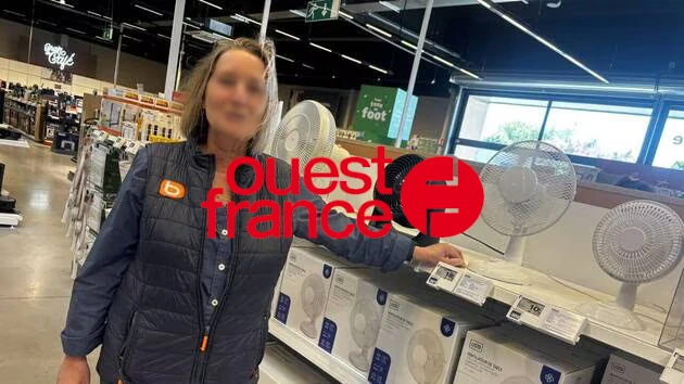 Ouest France et ventilateur vieillot